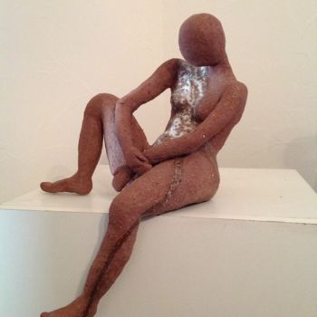Sculpture intitulée "Réflexion" par Noëlle Rious, Œuvre d'art originale