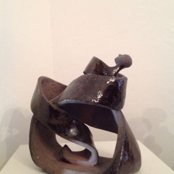 Sculpture titled "Le ruban de la vie 1" by Noëlle Rious, Original Artwork