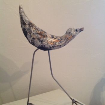 Sculpture intitulée "Oiseau" par Noëlle Rious, Œuvre d'art originale