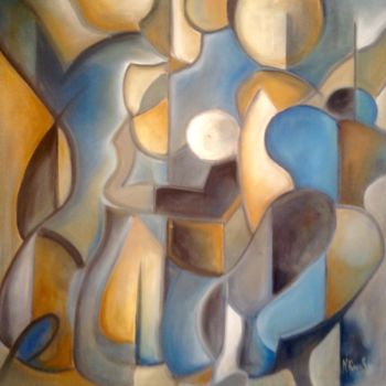 Painting titled "Composition 3" by Noëlle Rious, Original Artwork