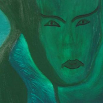 Pintura titulada "Ice Green" por Noëlle Harault, Obra de arte original