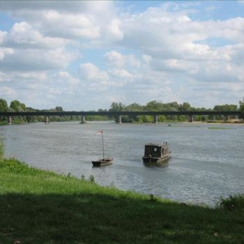 Photographie intitulée "Pont canal de Briar…" par Noëlle Harault, Œuvre d'art originale