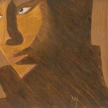 Peinture intitulée "Androgyne" par Noëlle Harault, Œuvre d'art originale, Autre