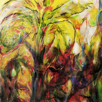 Painting titled "L'ARBRE DANSANT" by Noëlle Le Dréau, Original Artwork, Other