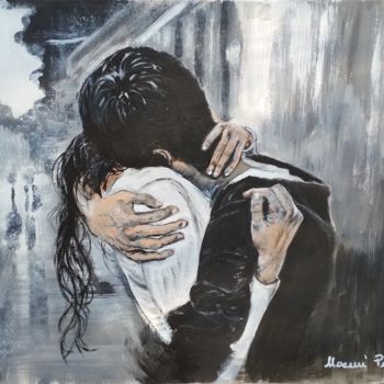 Pintura intitulada "In strada i ragazzi…" por Noemi Piaggesi, Obras de arte originais, Acrílico