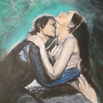Schilderij getiteld ""Romeo e Giulietta"" door Noemi Piaggesi, Origineel Kunstwerk, Acryl