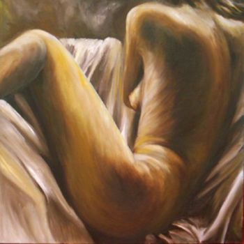 Painting titled "Desnudo 2" by Nelson Maglio Olate Figueroa, Original Artwork, Oil