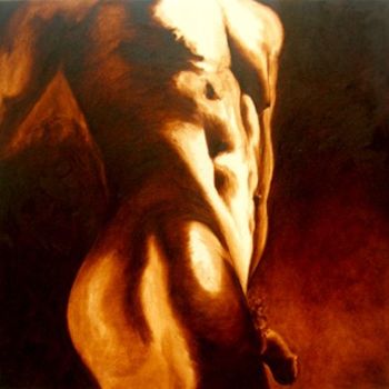 Painting titled "Torso" by Nelson Maglio Olate Figueroa, Original Artwork, Oil