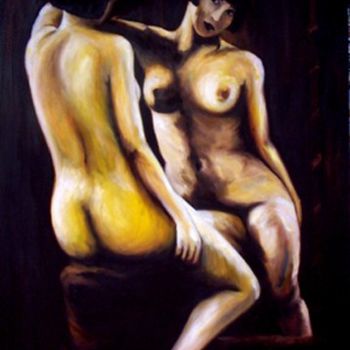 Painting titled "Nude my nude" by Nelson Maglio Olate Figueroa, Original Artwork, Oil