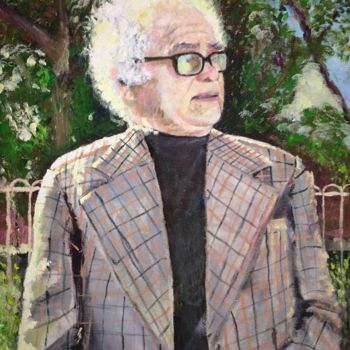 Painting titled "Random Old man" by Miguel H., Original Artwork, Acrylic