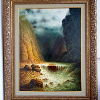 Картина под названием "Дарьяльское ущелье" - Юрий Ярцев, Подлинное произведение искусства, Масло