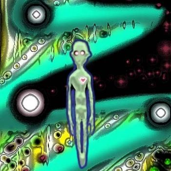 Digital Arts titled "Alien world" by No Matt'S Land, Original Artwork