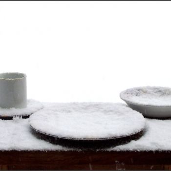 Photographie intitulée "Winter's Table" par Rein Nomm, Œuvre d'art originale
