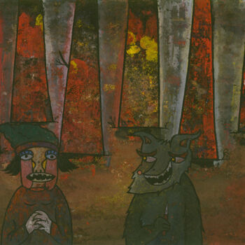 Pittura intitolato ""Прелести развиртуа…" da Denis Aleksandrovich, Opera d'arte originale, Gouache