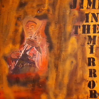 Ζωγραφική με τίτλο "jimi" από Antonio Alvarez, Αυθεντικά έργα τέχνης