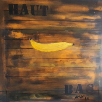 Malerei mit dem Titel "banana" von Antonio Alvarez, Original-Kunstwerk
