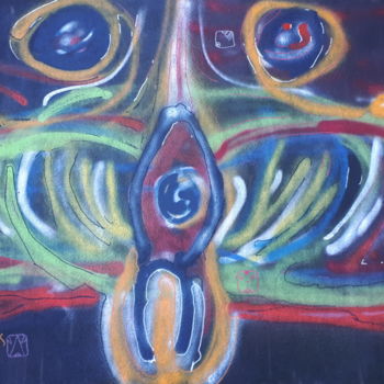 Painting titled "colibri" by Antonio Alvarez, Original Artwork