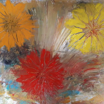 Painting titled "floralie" by Antonio Alvarez, Original Artwork
