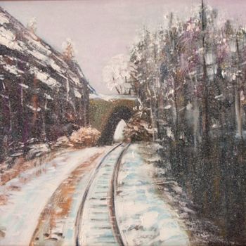 Картина под названием "Дорога в никуда" - Андрей Жилин, Подлинное произведение искусства