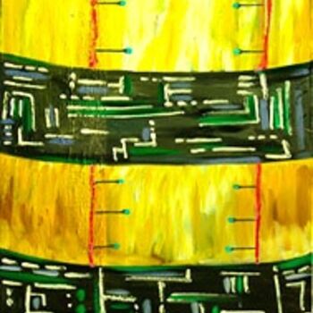 Картина под названием "Эгрегор" - Андрей Жилин, Подлинное произведение искусства, Масло