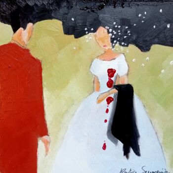 Pittura intitolato "Blessée" da Nora Jo, Opera d'arte originale, Acrilico