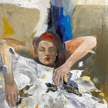 Pittura intitolato "come in una fiaba" da Nora Nikolova Ficcadenti (Yaneva), Opera d'arte originale, Acrilico