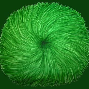 Painting titled "greenswirl1200.png" by Norachai, Original Artwork