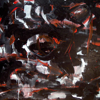 제목이 "acrylique, abstrait…"인 미술작품 Norbert Engel로, 원작, 아크릴 나무 들것 프레임에 장착됨