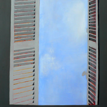 제목이 "peinture acrylique…"인 미술작품 Norbert Engel로, 원작, 아크릴 나무 들것 프레임에 장착됨