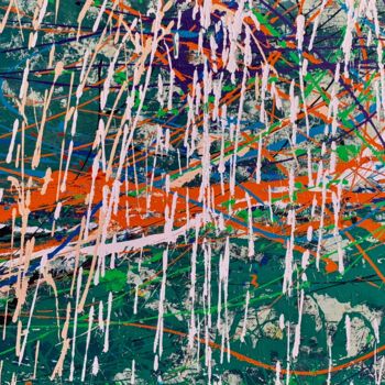 Pintura titulada "Acrylique, Abstrait…" por Norbert Engel, Obra de arte original, Acrílico Montado en Bastidor de camilla de…