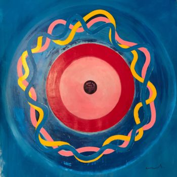 Pintura titulada "peinture acrylique…" por Norbert Engel, Obra de arte original, Acrílico Montado en Bastidor de camilla de…