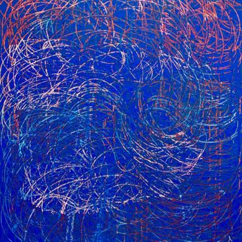 Ζωγραφική με τίτλο "peinture acrylique…" από Norbert Engel, Αυθεντικά έργα τέχνης, Ακρυλικό Τοποθετήθηκε στο Ξύλινο φορείο σ…