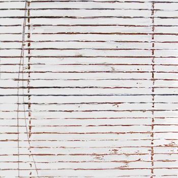 Collages intitulée "store blanc - colla…" par Norbert Engel, Œuvre d'art originale, Collages Monté sur Châssis en bois