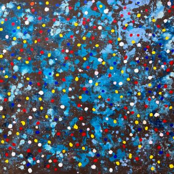 Pintura titulada "acrylique "abstract…" por Norbert Engel, Obra de arte original, Acrílico Montado en Bastidor de camilla de…