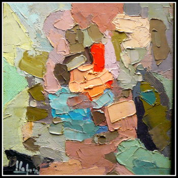Pintura intitulada "le-bouquet-de-ton-c…" por Norbert Lafon, Obras de arte originais, Óleo
