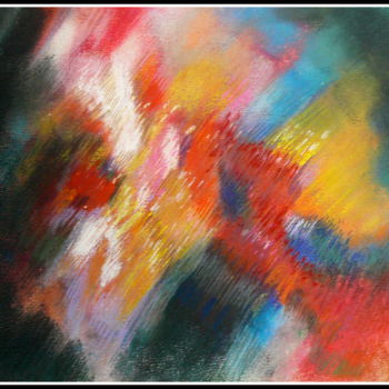 Peinture intitulée "fremir-de-passions-…" par Norbert Lafon, Œuvre d'art originale, Pastel