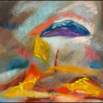 Peinture intitulée "bonheur-d-une-paix-…" par Norbert Lafon, Œuvre d'art originale, Pastel