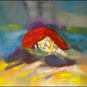 Peinture intitulée "je-seme-ici-la-terr…" par Norbert Lafon, Œuvre d'art originale, Pastel