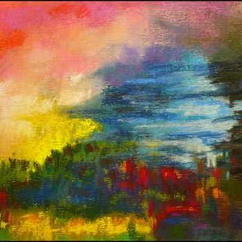 Peinture intitulée "le-plus-beau-jour-d…" par Norbert Lafon, Œuvre d'art originale, Pastel