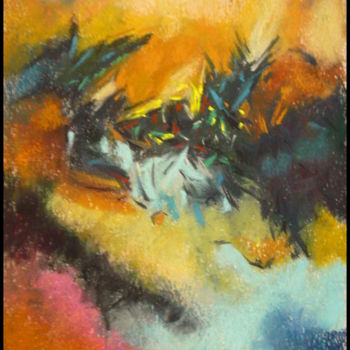 Pintura intitulada "de-desirs-et-d-auto…" por Norbert Lafon, Obras de arte originais, Pastel