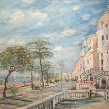 Painting titled "La promenade des An…" by Norbert Delor, Original Artwork