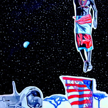 Pittura intitolato "Jump" da Norbert Szük, Opera d'arte originale, Acrilico