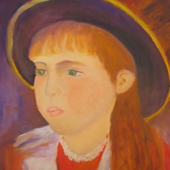 Pittura intitolato "After Renoir - my "…" da Noreen Schumann, Opera d'arte originale, Olio