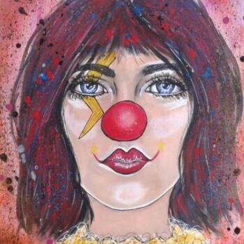 Painting titled "Estelle" by Norel, Original Artwork, Acrylic