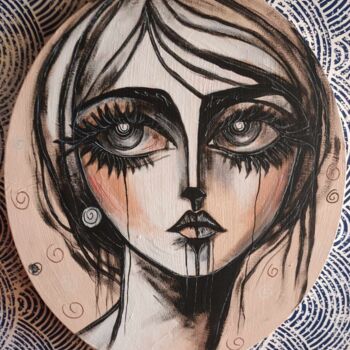 "Le maquillage coule" başlıklı Tablo Norel tarafından, Orijinal sanat, Akrilik