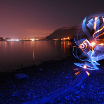 Photographie intitulée "inKandescence" par Oussman Noreni, Œuvre d'art originale, Light Painting