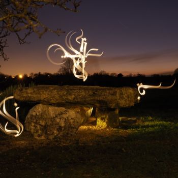 Fotografie getiteld "inKantation" door Oussman Noreni, Origineel Kunstwerk, Light Painting