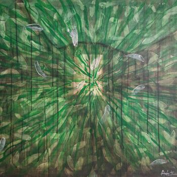 Painting titled "Luz a dar" by Norge Arostica, Original Artwork, Acrylic