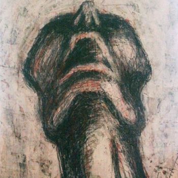 Pintura titulada ""Grito ciego"" por Norma Ascencio, Obra de arte original, Oleo