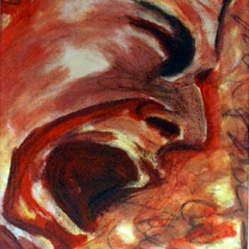 Pittura intitolato ""Grito de protesta"" da Norma Ascencio, Opera d'arte originale, Olio